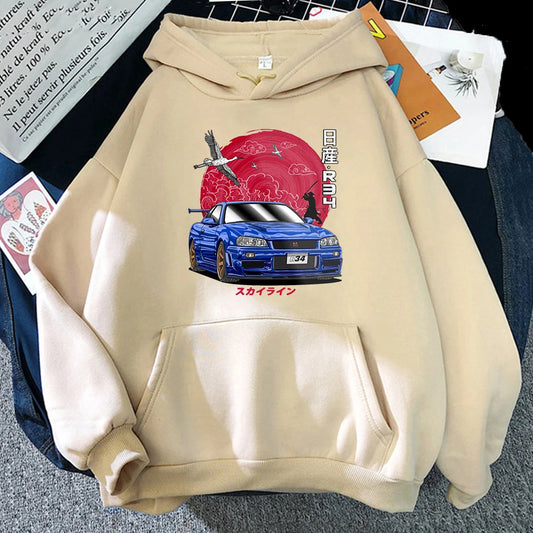 Nissan Skyline R34 – Japanese JDM Car Graphic Hoodie