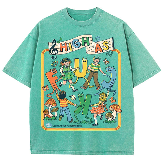 HIGH AS F*CK Retro Tee