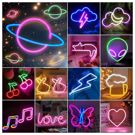 Retro LED Neon Sign Light Collection