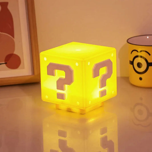 Question Block Night Lamp with Sound Effects